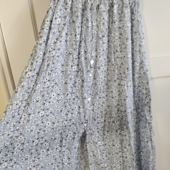 NWT beachsissi V Neck Smocked Chest Floral Print Maxi Dress - Picture 7 of 8